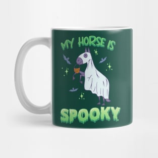 My Horse Is Spooky - Cute Halloween Ghost Horse Mug